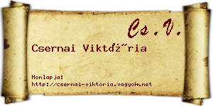 Csernai Viktória névjegykártya