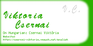 viktoria csernai business card